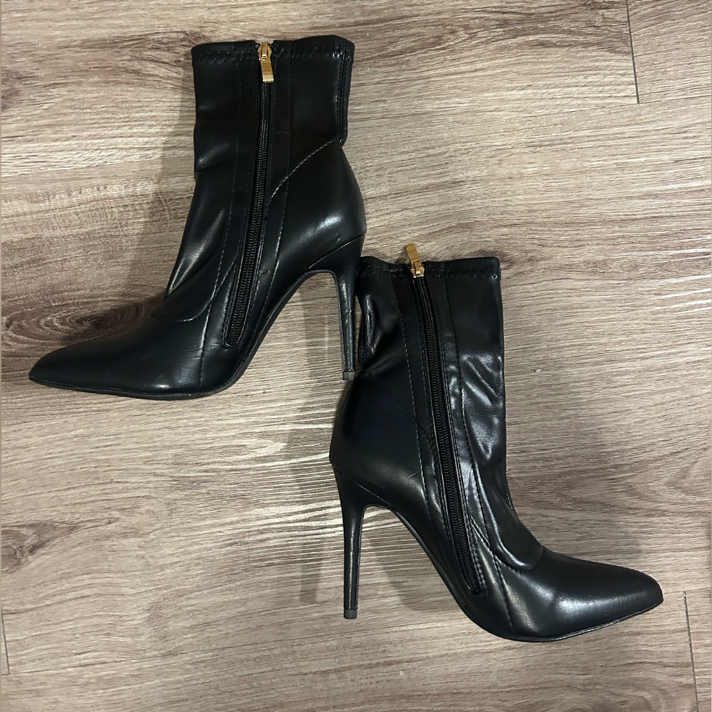 Black Stiletto Ankle Boots